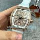 Copy Franck Muller Vanguard V45 Full Diamond Watch Rose Gold Case White Leather (2)_th.jpg